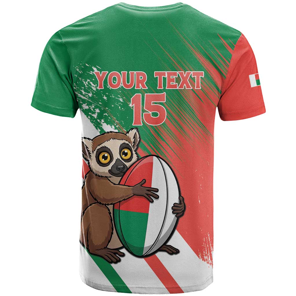 Madagascar Rugby Custom T shirt Allez Les Makis LT15
