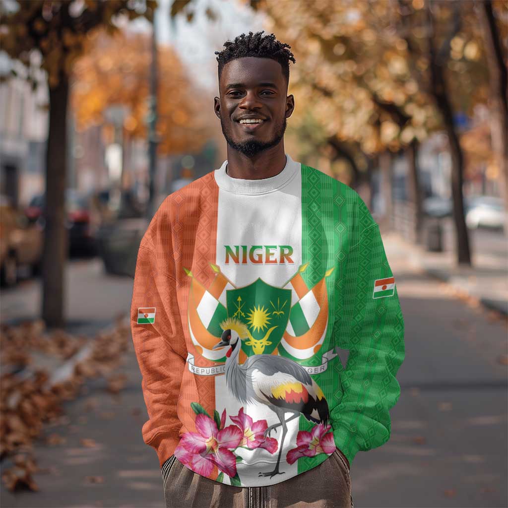 Afro Niger Sannu Sweatshirt Coat Of Arms - African Pattern LT15