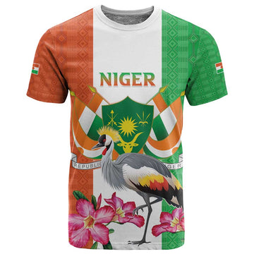 Afro Niger Sannu T shirt Coat Of Arms - African Pattern LT15