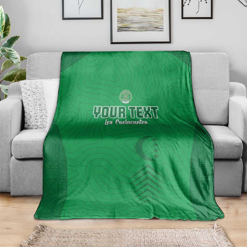 Custom Comoros Football Blanket Go Les Coelacantes LT15