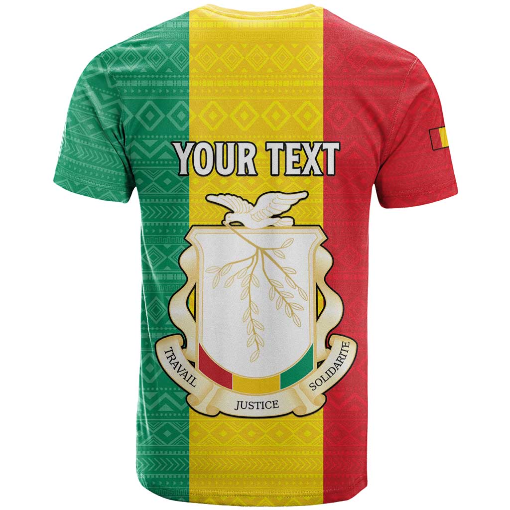 Personalised Afro Guinea T shirt Coat Of Arms Flag Style LT15
