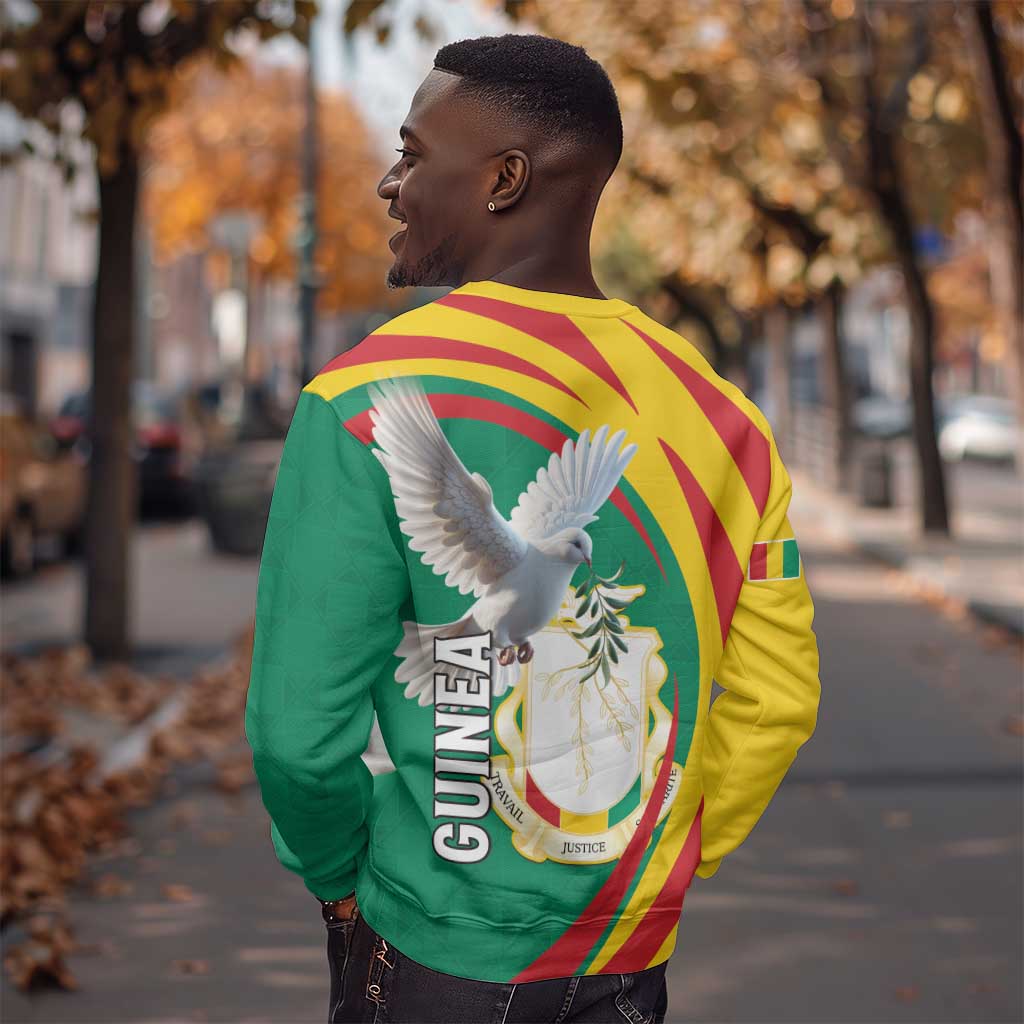 Guinea Sweatshirt Coat Of Arms With Pigeon - Kente Pattern LT15