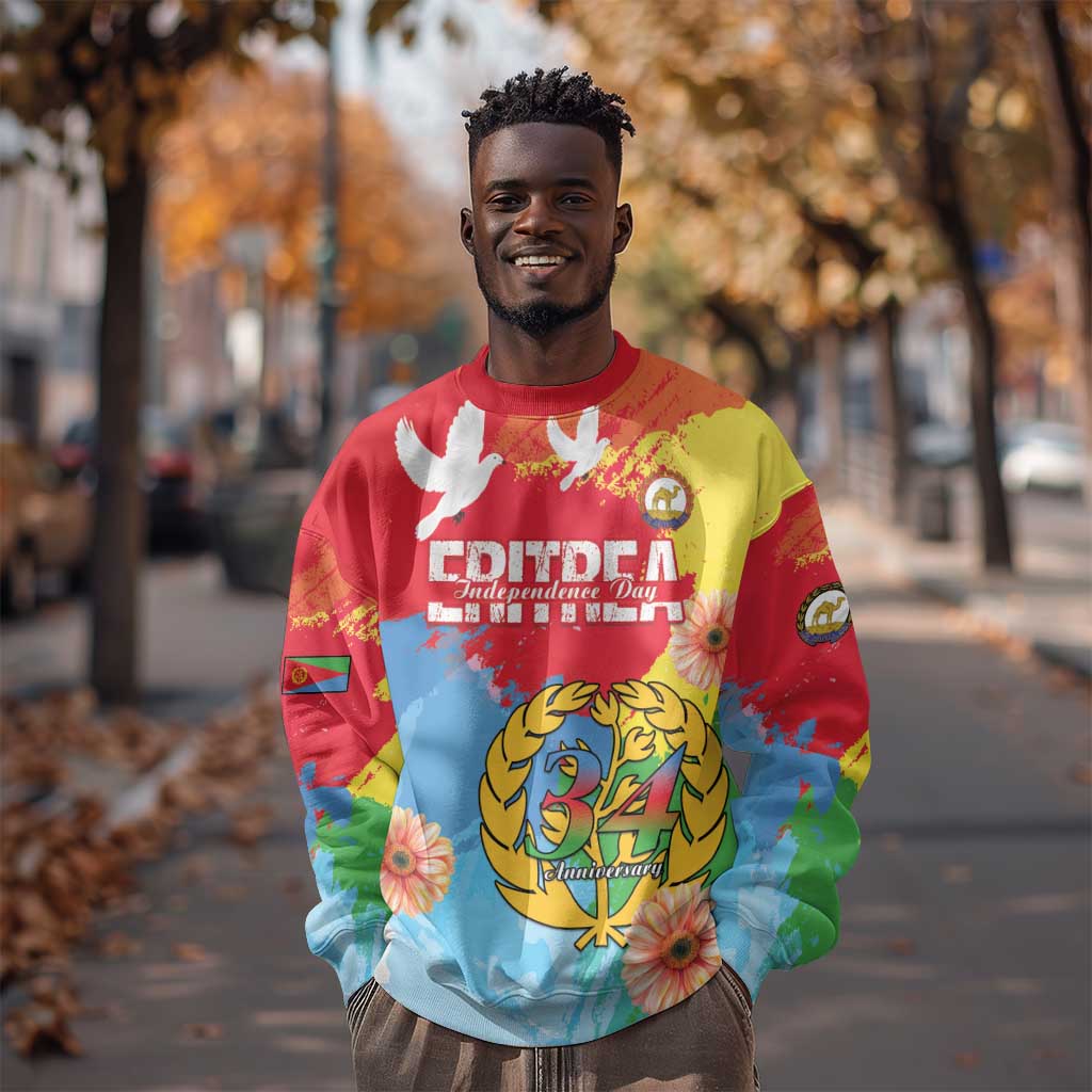 Personalised Eritrea Sweatshirt Happy Independence Day LT15