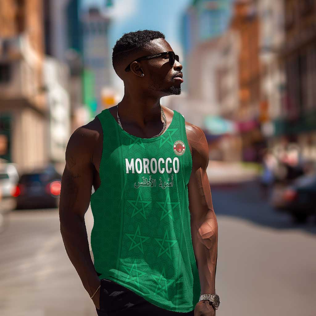 Custom Morocco Football Men Tank Top Dima Maghrib LT15