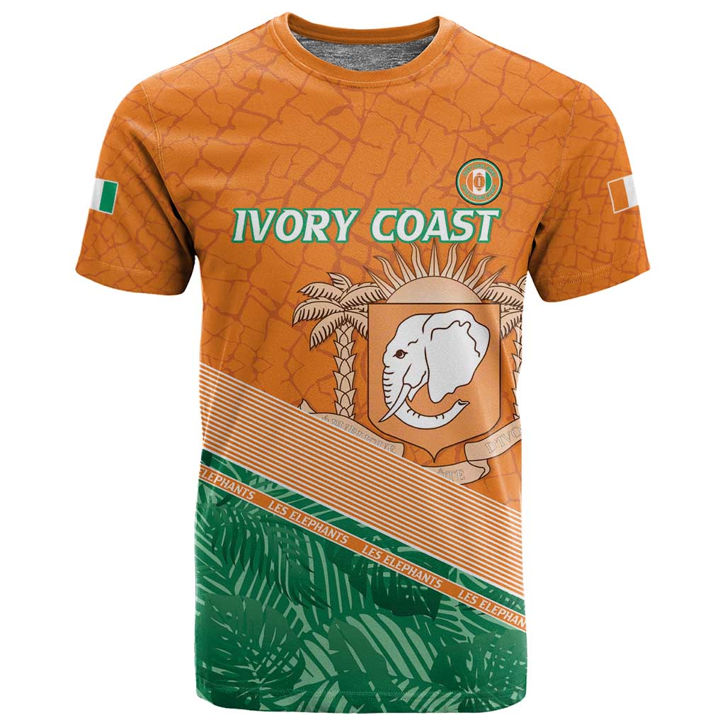 Ivory Coast Rugby Custom T shirt Allez Les Elephants LT15