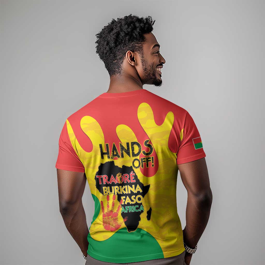 Hands Off Traore Burkina Faso Africa T shirt Military Pattern LT15