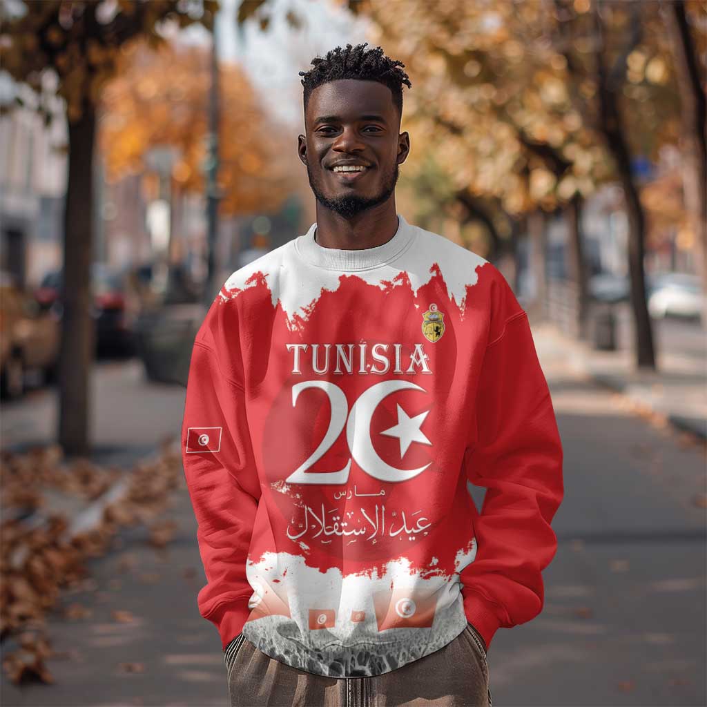 Personalized Afro Tunisia Sweatshirt Happy 69th Anniversary Independence LT15