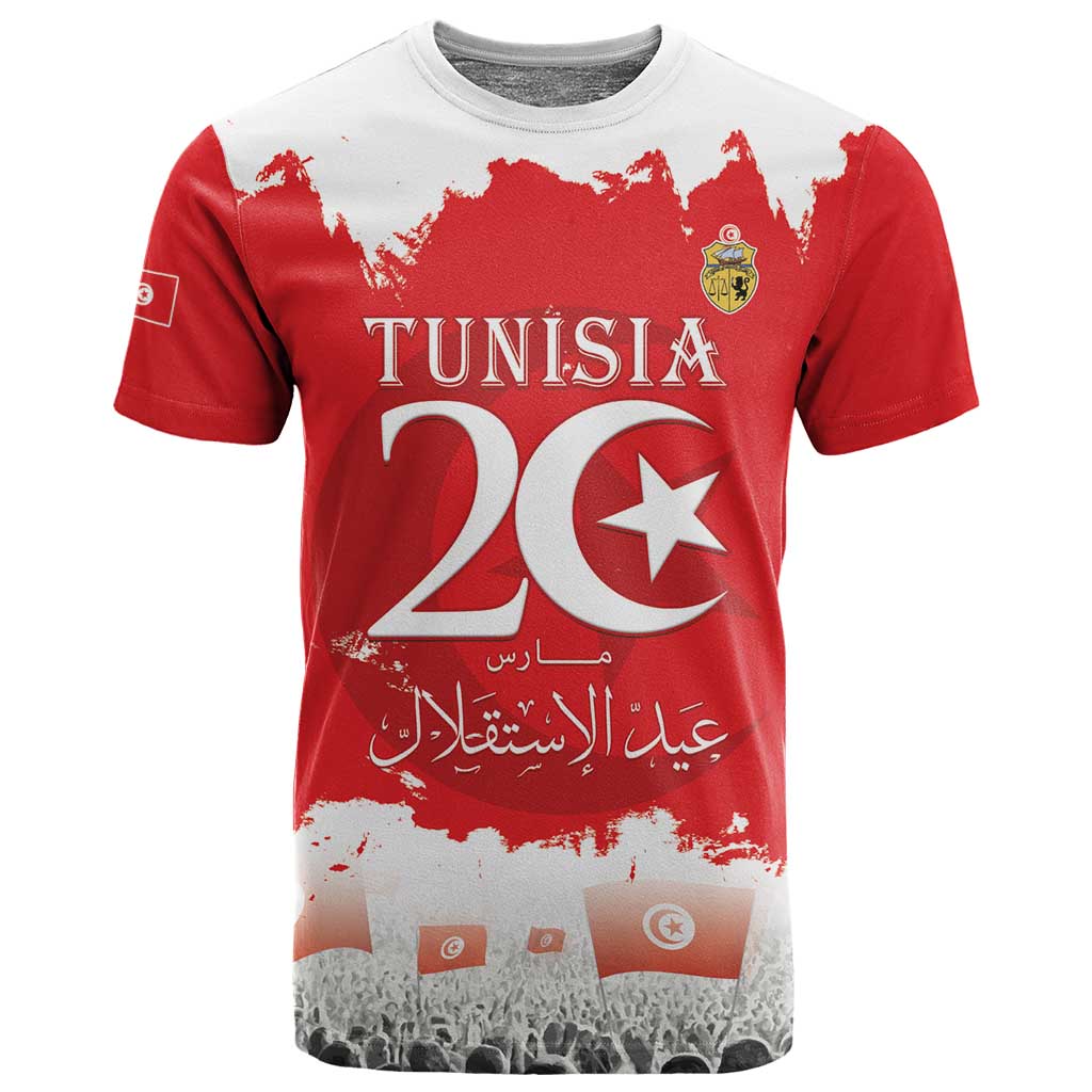 Personalized Afro Tunisia T shirt Happy 69th Anniversary Independence LT15