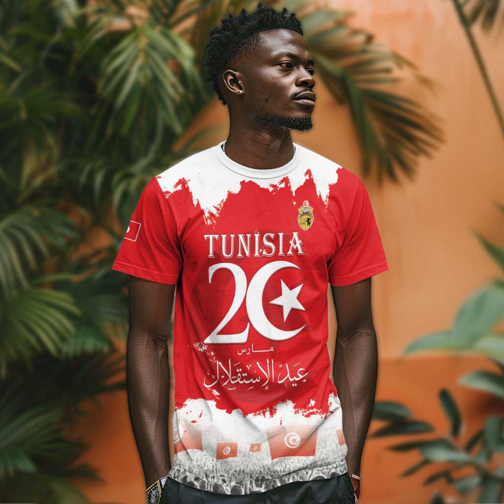 Personalized Afro Tunisia T shirt Happy 69th Anniversary Independence LT15