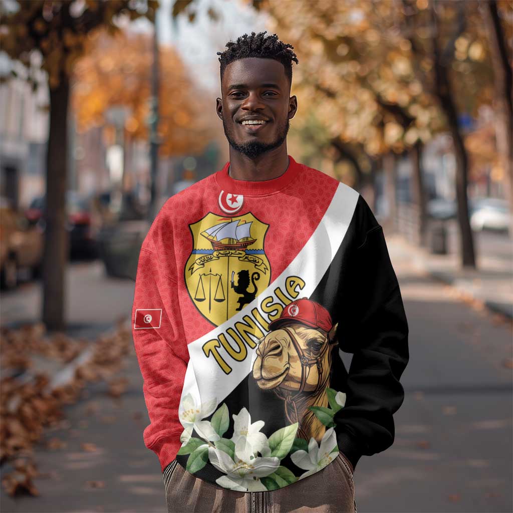 Personalized Afro Tunisia Sweatshirt Camelus Dromedarius With Jasmine LT15