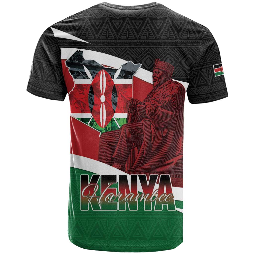 Kenya Madaraka Day T shirt Jomo Kenyatta With Map LT15