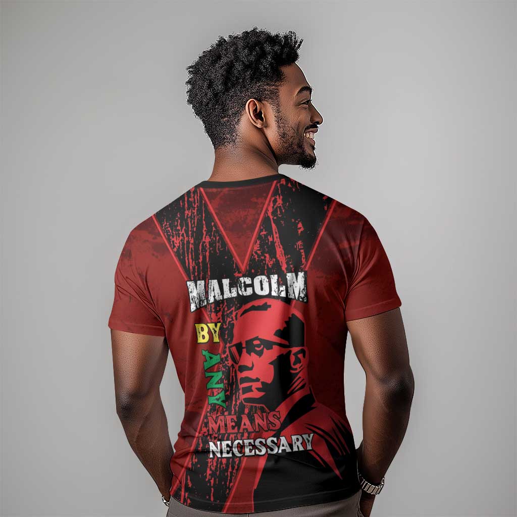 Malcolm X By Any Means Necessary T shirt Retro Style LT15
