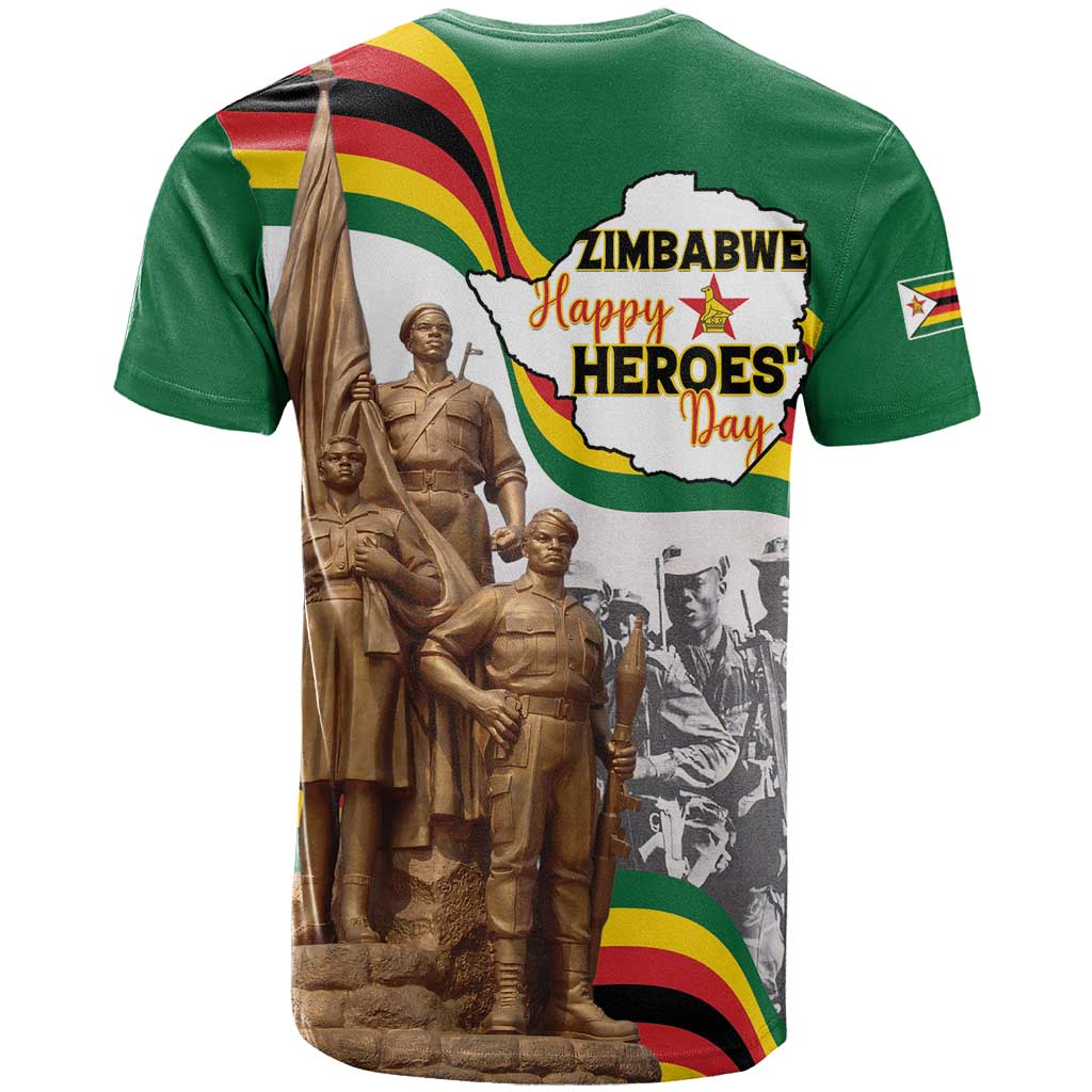 Happy Heroes Day Zimbabwe T shirt Unity Freedom Work LT15