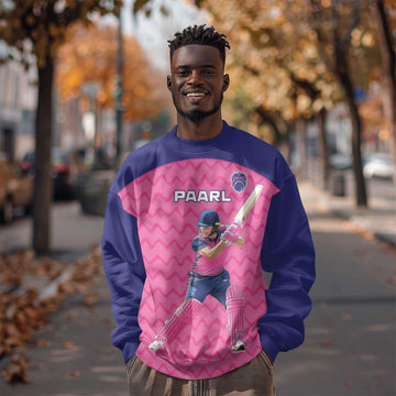 Custom Afro South Africa Cricket Sweatshirt Go Paarl LT15