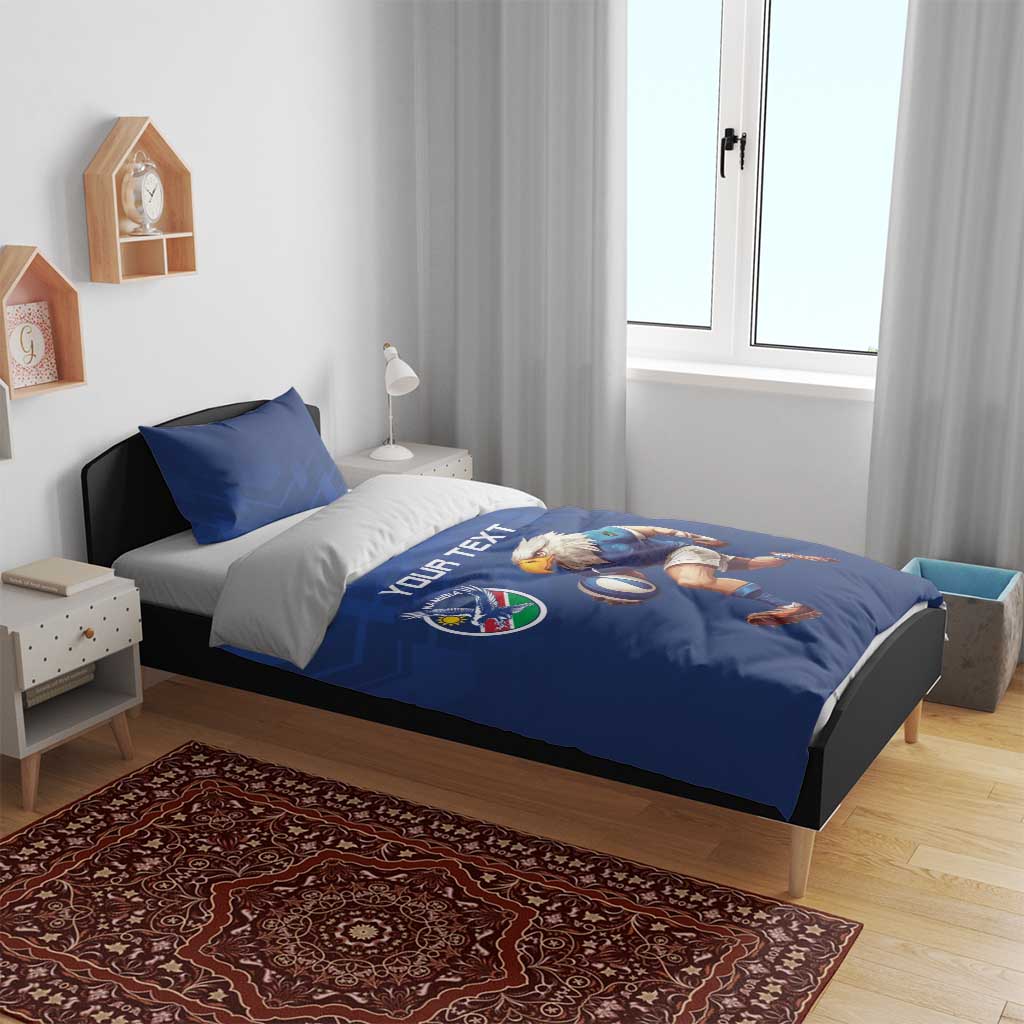 Namibia Rugby Custom Bedding Set Eagle Mascot - Sporty Style LT15