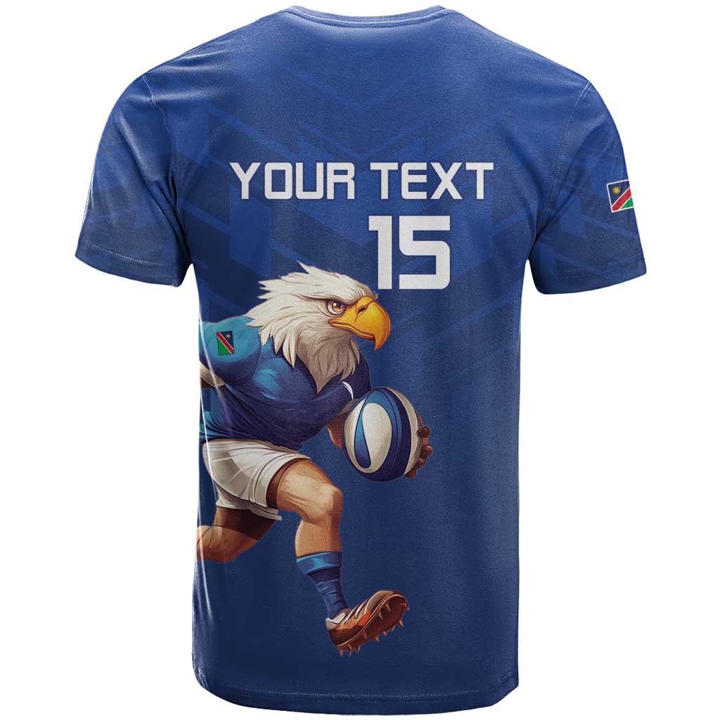Namibia Rugby Custom T shirt Eagle Mascot - Sporty Style LT15