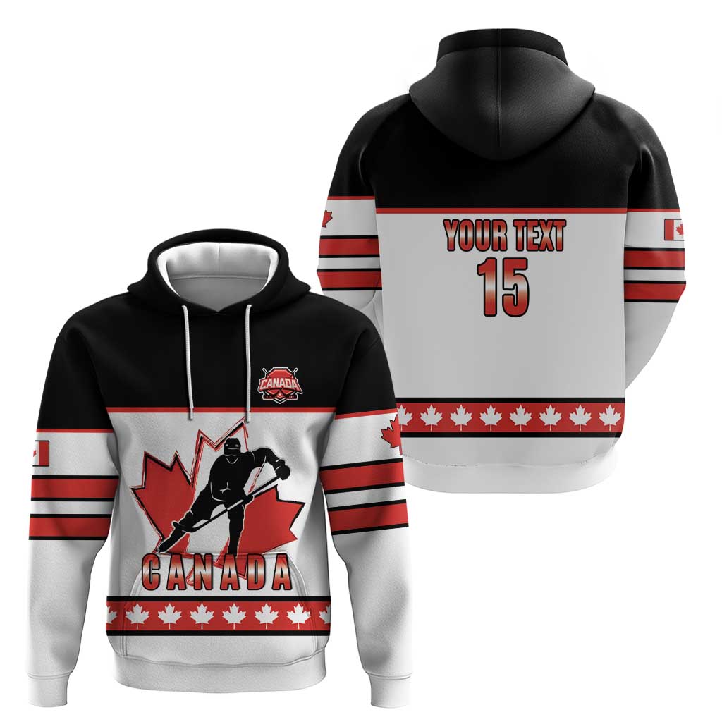 Custom Canada Ice Hockey Hoodie Go Team Canada LT15