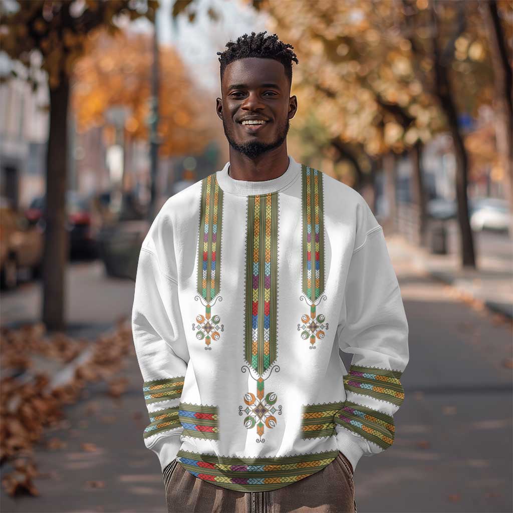 Ethiopia Sweatshirt Ethiopian Traditional Habesha Style LT15