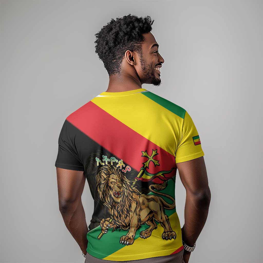 Ethiopia Lion of Judah T shirt Ethiopia Empire 1270-1974 LT15