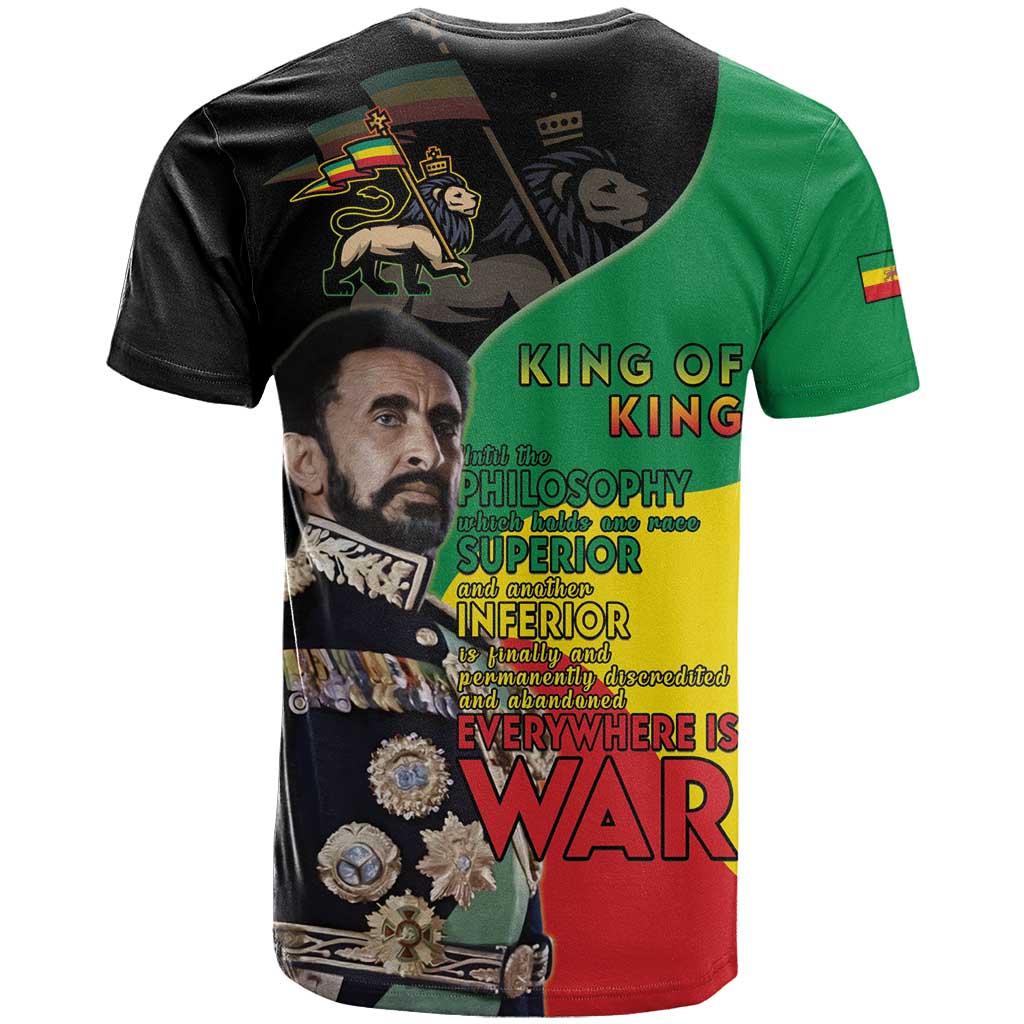 Jah Rastafari T shirt Haile Selassie LT15