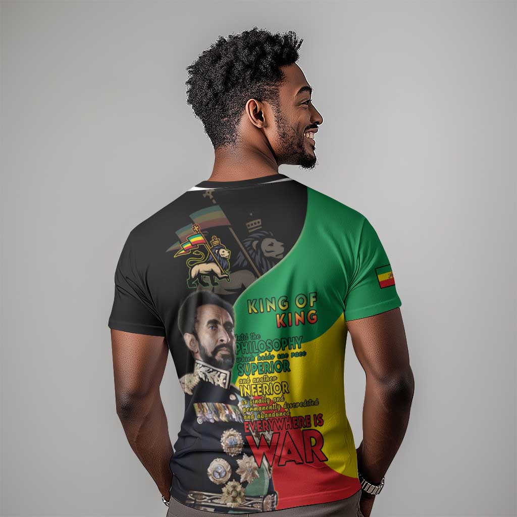 Jah Rastafari T shirt Haile Selassie LT15