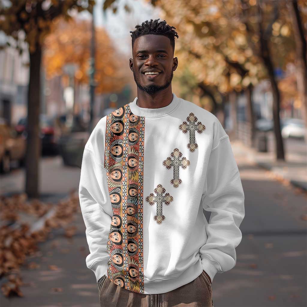 Ethiopia Angels Tilet With Cross Sweatshirt LT15