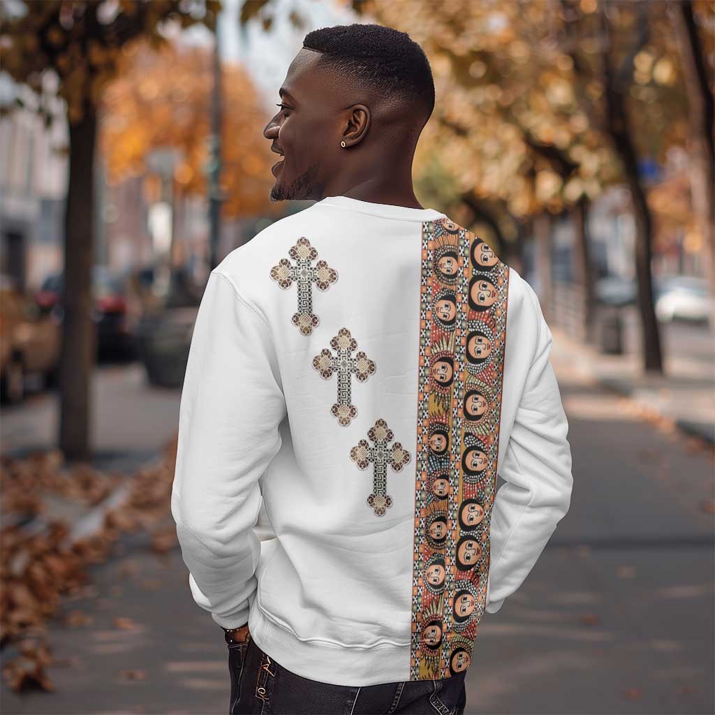 Ethiopia Angels Tilet With Cross Sweatshirt LT15