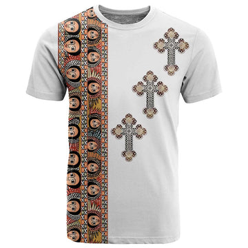 Ethiopia Angels Tilet With Cross T shirt LT15