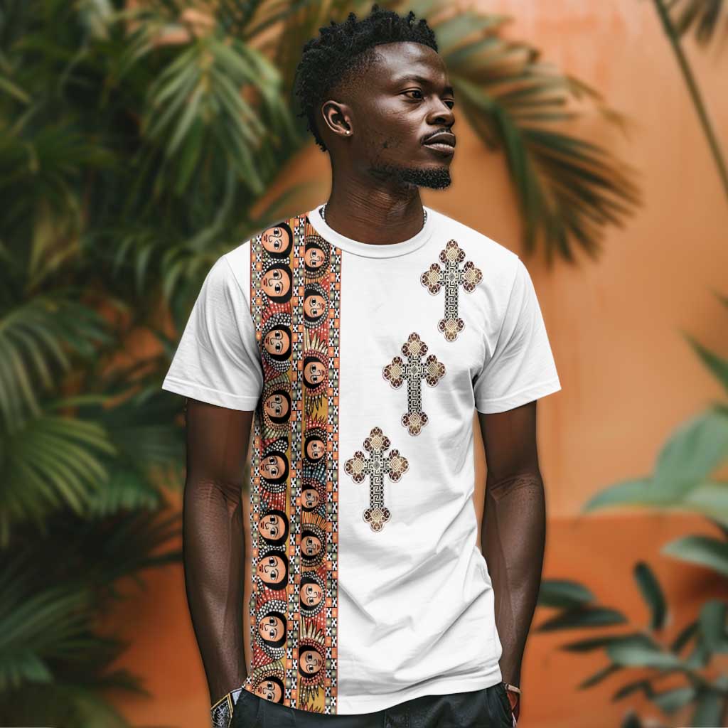 Ethiopia Angels Tilet With Cross T shirt LT15