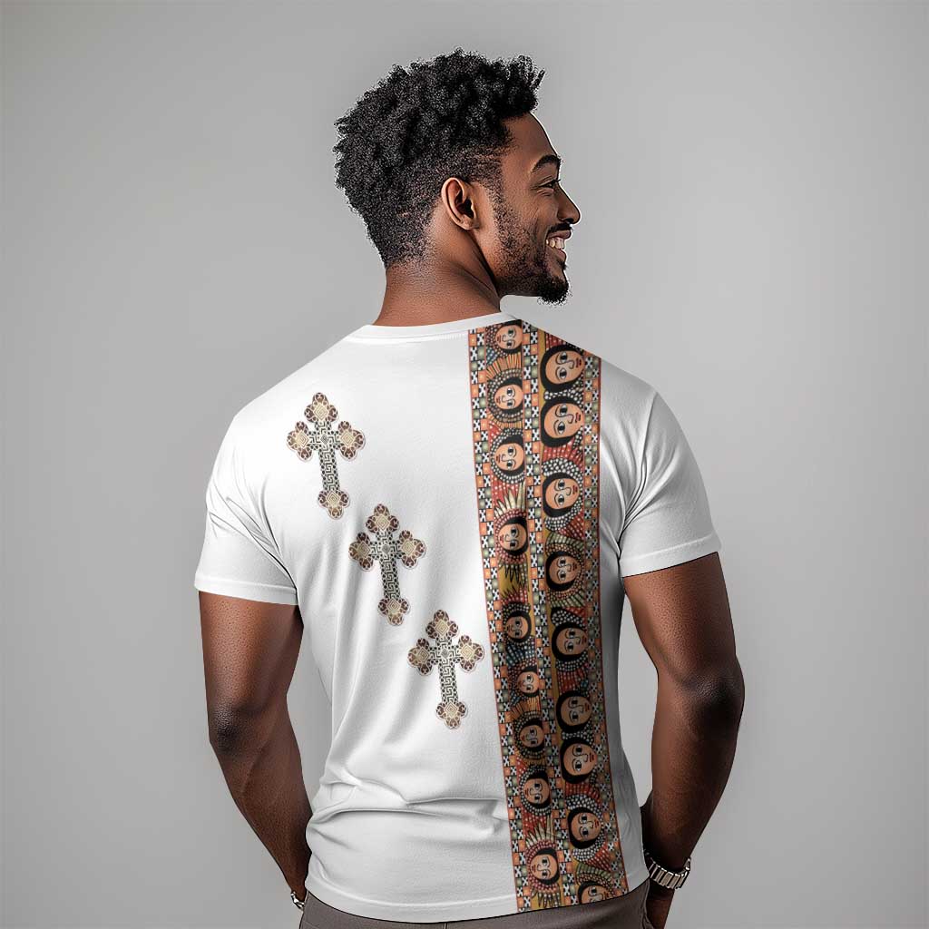 Ethiopia Angels Tilet With Cross T shirt LT15
