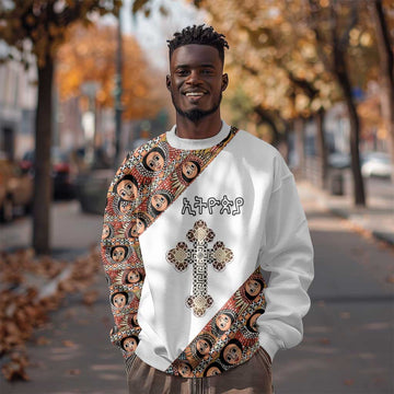 Personalized Ethiopia Sweatshirt Ethiopian Orthodox Church Angel LT15