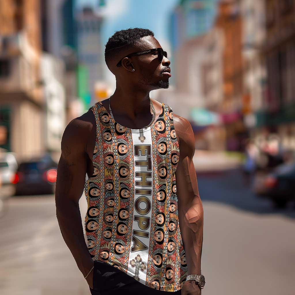 Personalized Ethiopia Men Tank Top Ethiopian Tewahedo Angel Orthodox LT15