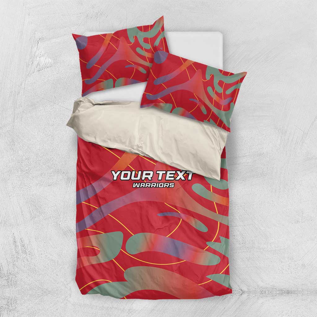 Afro Namibia Football Custom Bedding Set Go Namibia Warriors - Sporty Style LT15