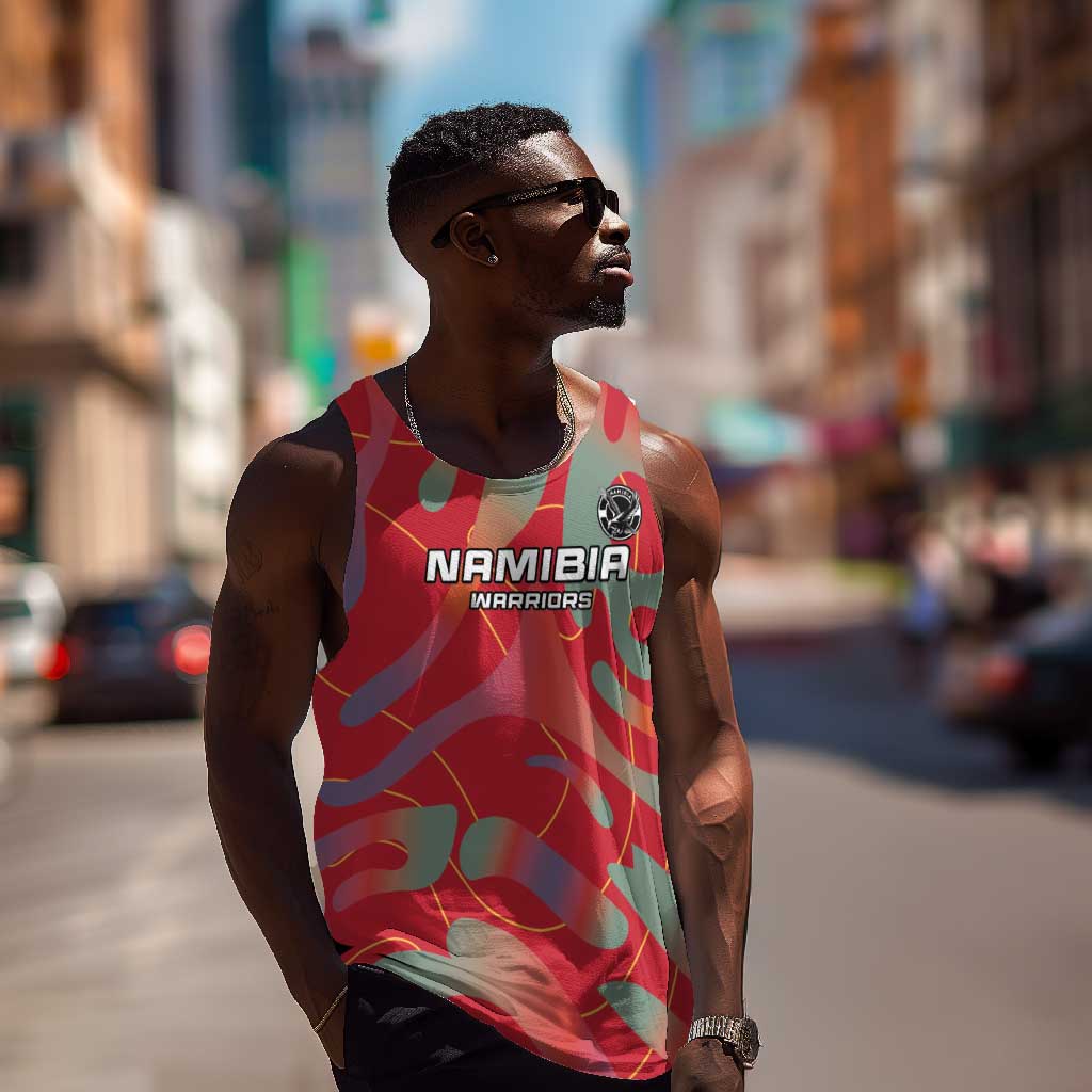 Afro Namibia Football Custom Men Tank Top Go Namibia Warriors - Sporty Style LT15