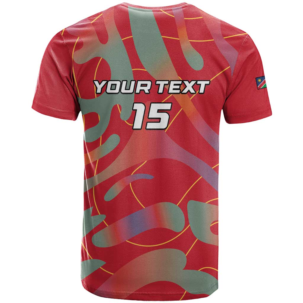 Afro Namibia Football Custom T shirt Go Namibia Warriors - Sporty Style LT15