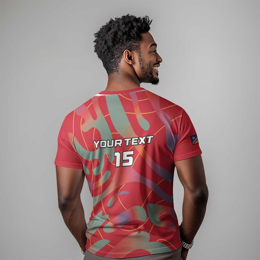 Afro Namibia Football Custom T shirt Go Namibia Warriors - Sporty Style LT15