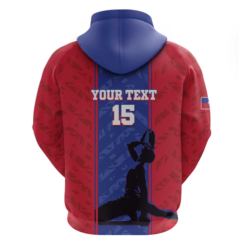 Custom Haiti Football Hoodie Go Les Grenadiers LT15