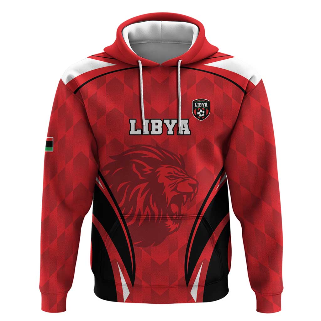 Custom Libya Football Hoodie Go Fursan al-Mutawasit LT15