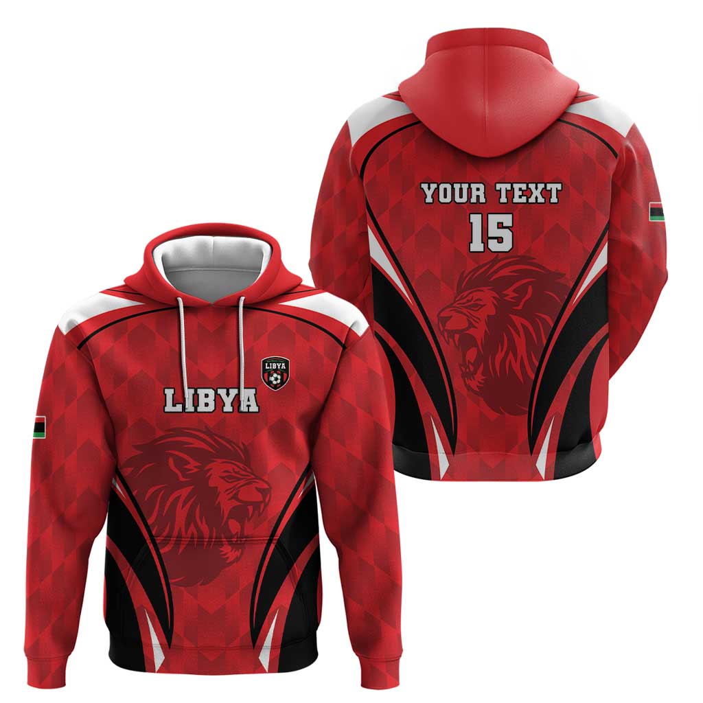 Custom Libya Football Hoodie Go Fursan al-Mutawasit LT15