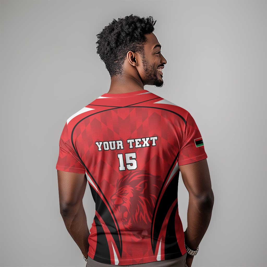 Afro Libya Football Custom T shirt Barbary Lion - Sporty Style LT15