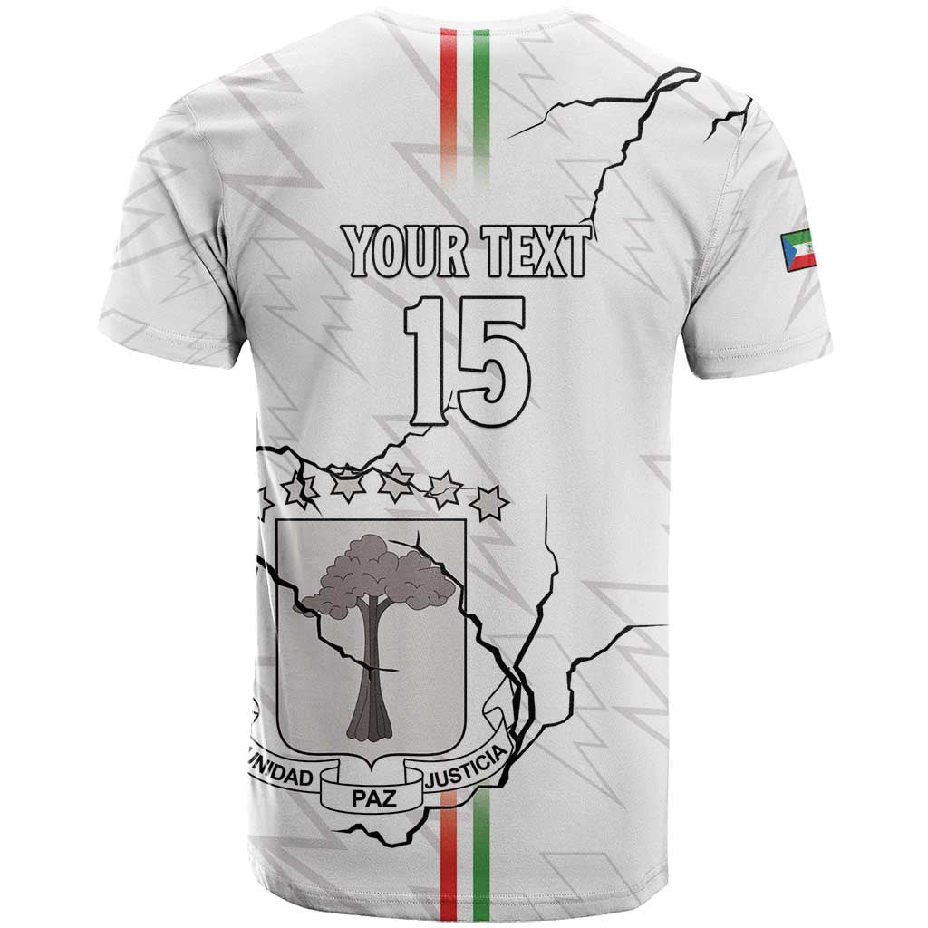 Custom Equatorial Guinea Football T shirt Go Champions - White Version LT15