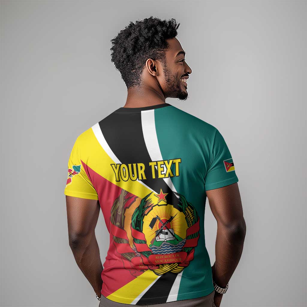 Personalized Mozambique Independence Day T shirt Coat Of Arms - Flag Style LT15