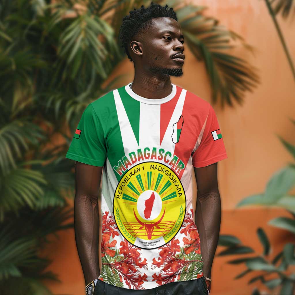 Personalized Madagasikara T shirt Seal With Poinciana LT15