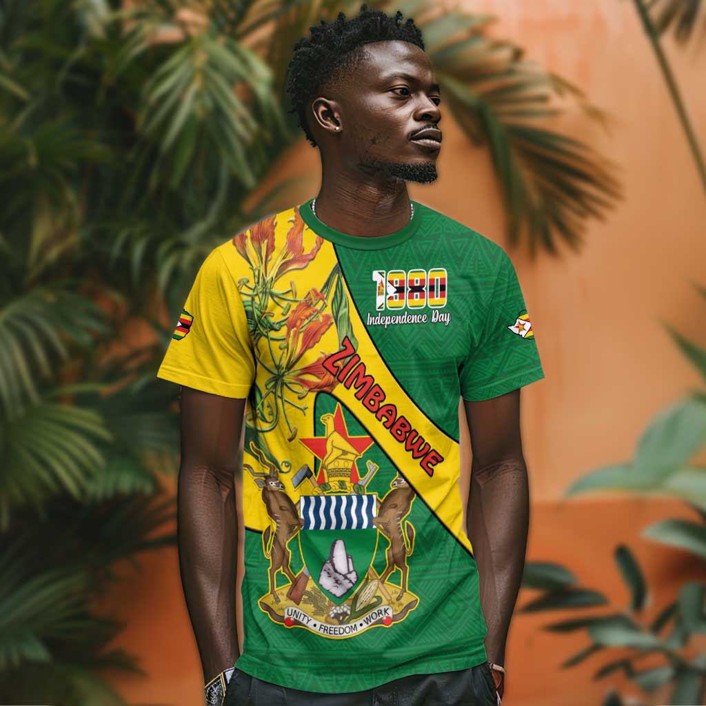 Personalised Proudly Zimbabwe T shirt Happy Independence Day LT15