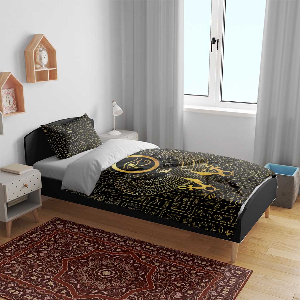 Ancient Egyptian Bedding Set Horus Falcon God LT15