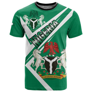 Nigeria Coat Of Arms Sporty Style T shirt LT15