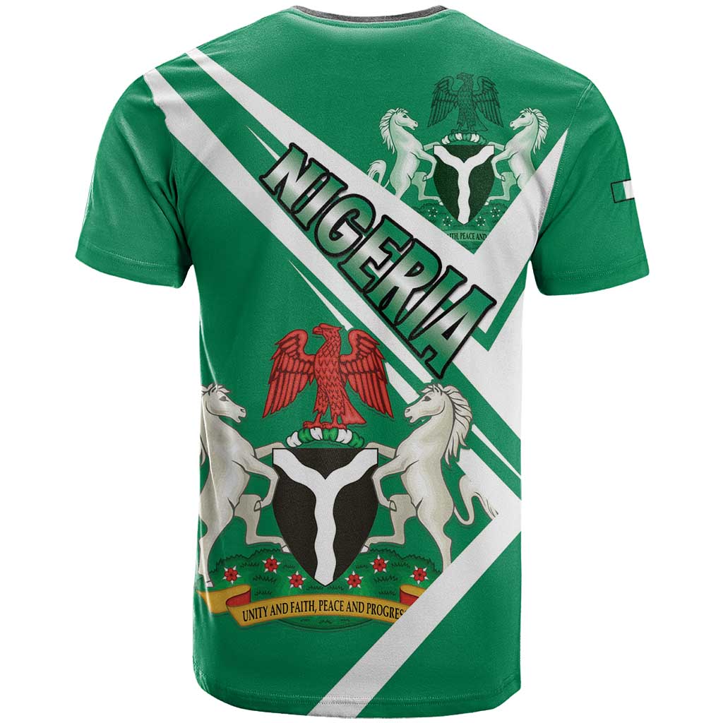 Nigeria Coat Of Arms Sporty Style T shirt LT15
