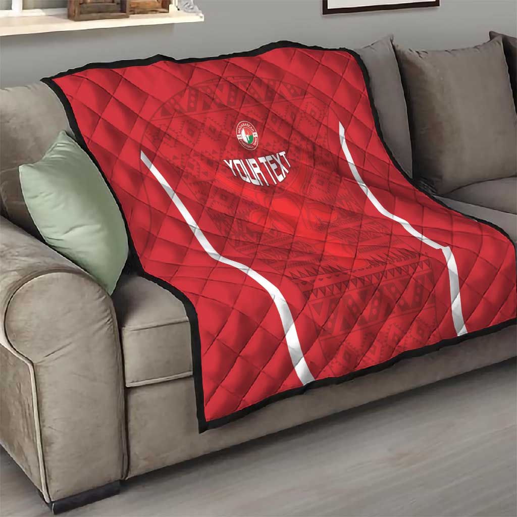 Custom Madagascar Football Quilt Go Champions LT15