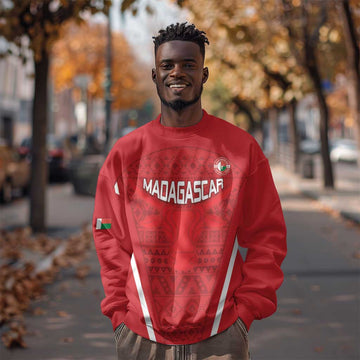 Custom Madagascar Football Sweatshirt Go Champions LT15