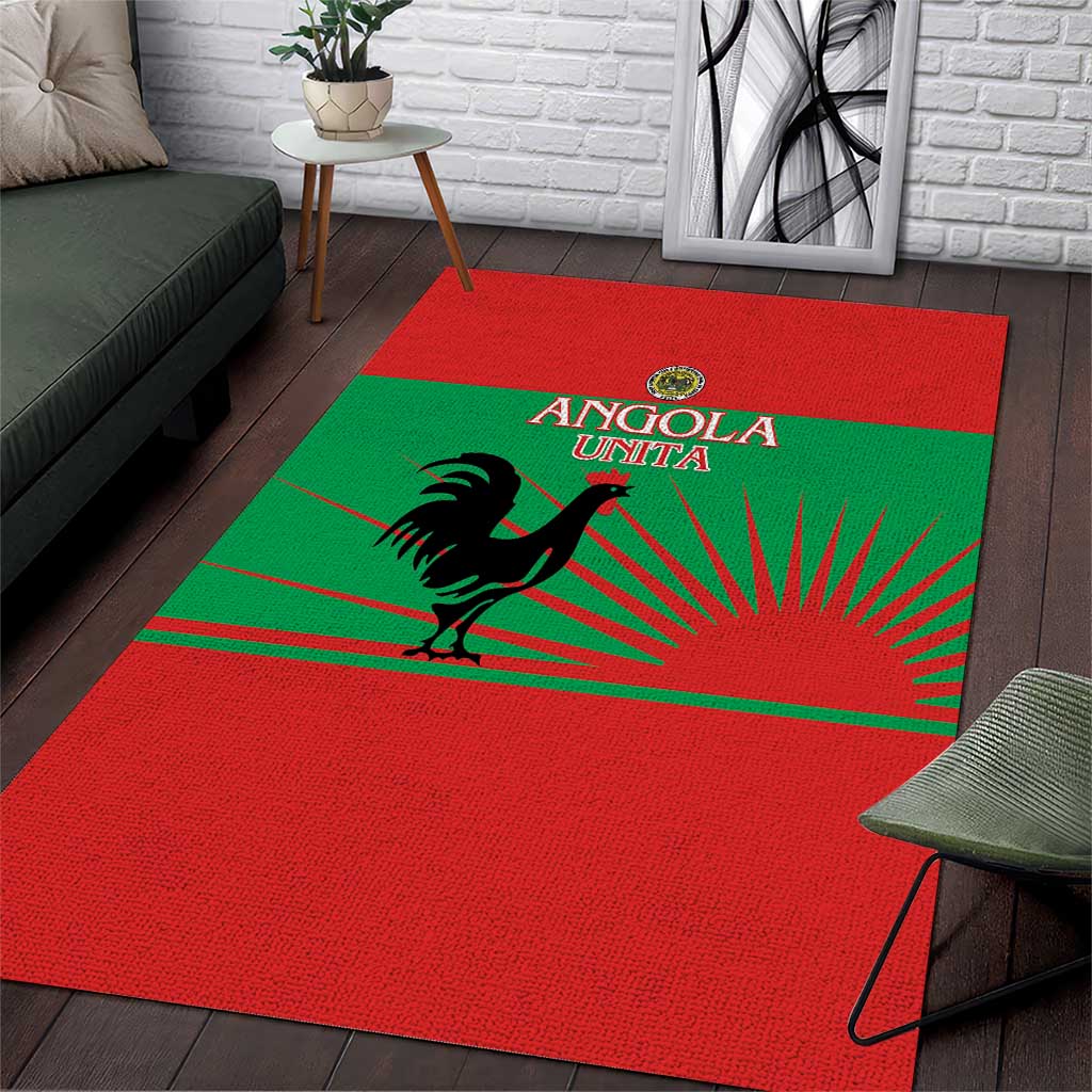 Angola Area Rug UNITA  Party Flag Style LT15